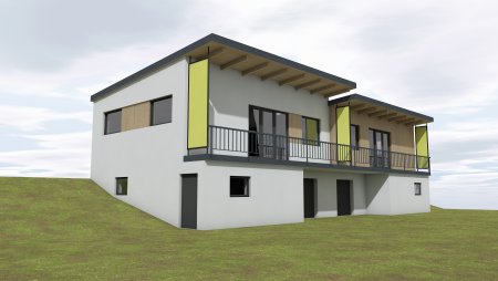 Novostavba apartmánových domů v Pastvinách